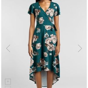 Floral high low dress
